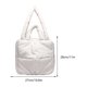 thumbnail image 3 of Bolso Tote Mujer Casual Gran Capacidad Niñas Invierno Bolsa Blanco, 3 of 3