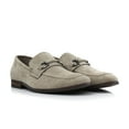 thumbnail image 4 of Ferro Aldo Demitri MFA19683 Classic Moc-toe Penny Loafers with decorative Buckle, in Beige Suede, Men's US Size 8.5, 4 of 8