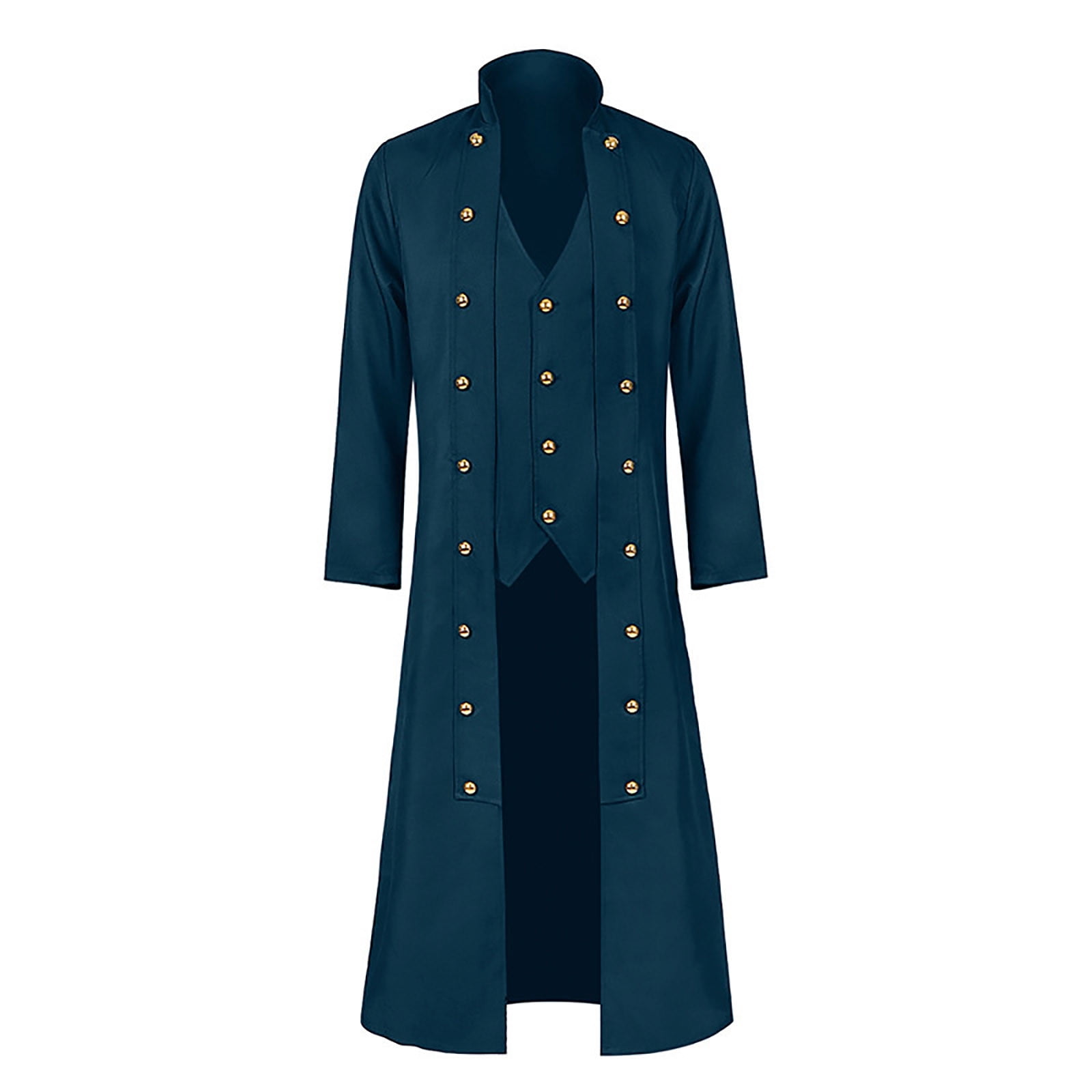 Pisexur Vintage Jackets for Men Men's Gothic Tailcoat Coat