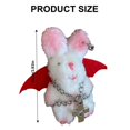 thumbnail image 4 of Stylish Black Pair Figurine Hangings Youthful Pair Ornament Hangings for Keys and Car Comfortable Keychain Pendant Red, 4 of 4
