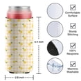 thumbnail image 4 of 2 Pcak Sleeves Beer Cooler Bags Insulated Collapsible Can Sleeves Pineapple Fruits Plaid Soda Beer Can Covers for Energy Drink & Beer, 4 of 4