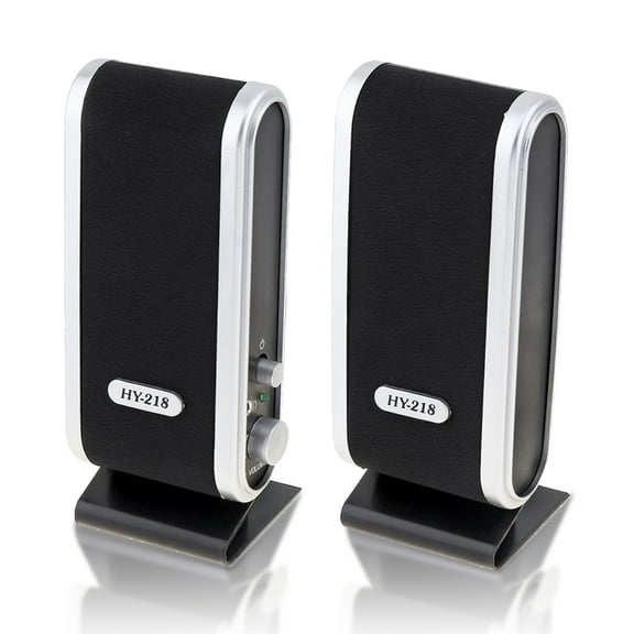 Portable Mini USB 2.0 Computer Speakers, Bass Combination Subwoofer High-Fidelity Speaker Stereo Bass Speaker PC Speaker System for Computer and Laptop