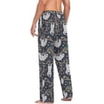 thumbnail image 6 of FREEAMG Cute Sloths Pajama Pants for Men, Men's Separate Bottoms, Comfortable Sleep Lounge Pj Pants, 6 of 7