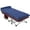 Blue, variant on NAIZEA Folding Bed for Adults, Rollaway Guest Bed Sleeping Cot with Mattress，Portable Heavy Duty Outdoor Camping Cot with Carry Bag