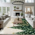 thumbnail image 3 of Rustic Christmas Area Rugs 5'x7', Washable Small Throw Rugs for Laundry Room Playroom, Snowflake Xmas Christmas Tree Indoor Outdoor Rug Non-Slip Low Pile Carpet Runner Reversible Floor Mats, 3 of 8