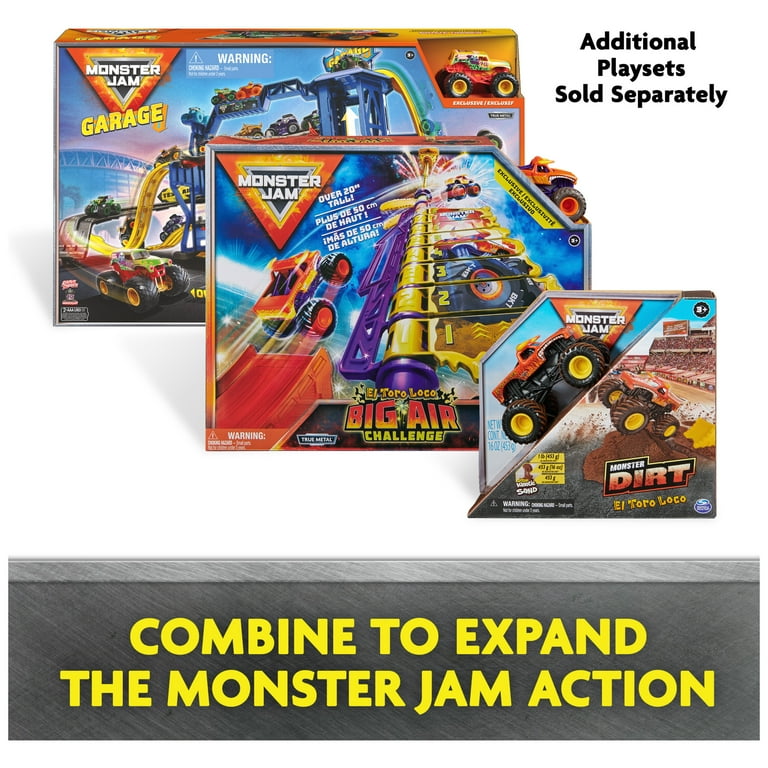 Monster Jam, Megalodon Monster Wash Playset, Color-Changing Truck