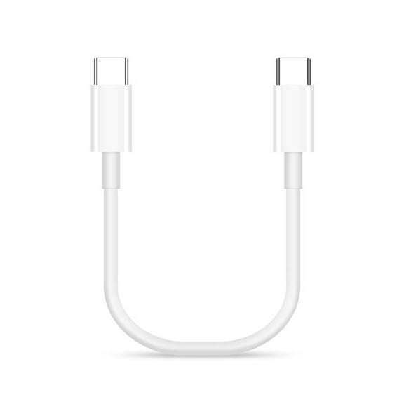 Short Type C Charging Cable Fast 60W USB C to USB C Data Line 480Mbps for Tablets, Laptops