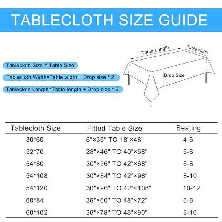 Hiasan 2 Pack Faux Linen Rectangle Tablecloth - Wrinkle and Stain