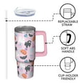 thumbnail image 3 of 30oz Halloween Tumbler with Handle, Scary Skeleton Bat | Print | Halloween Gifts for Women & Girls | with Lids and Straws | Stainless Steel Insulated | Travel Mug, 3 of 5