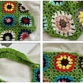 thumbnail image 5 of Kukuzhu Cute Floral Knitted Shoulder Bag Women Aesthetic Fairy Y2k Hobo Bag Crochet Small Hand Woven Beach Mesh Tote Purse, 5 of 8