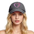thumbnail image 2 of XIAOCHA Women's Printed Baseball Cap Adjustable Dad Hat Farm Snapback Hat,Black, 2 of 4