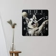 thumbnail image 3 of 10 Inch Wall Clock Battery Operated Square Clock for Office, Kitchen, Outdoor, Living Room,Funny Siberian Husky Dog Creative, 3 of 4