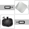 thumbnail image 4 of Coche Delantero Derecho Parachoques Remolque Gancho Tapa para Nissan - 1uds Plateado Tono, 4 of 7