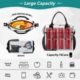 thumbnail image 4 of Medium Cooler Bag Lunch Bag Portable Meal Bag Work Meal Bag Outdoor Meal Bag Travel Meal Bag Picnic Meal Bag Going Out Meal Bag Kiss Butterfly Cat, 4 of 6