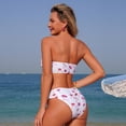 thumbnail image 4 of Swimsuits for Women Tankini Swimsuits Floral Print Tankini Swimsuit Bikini Separates Two Piece Bathing With, 4 of 9