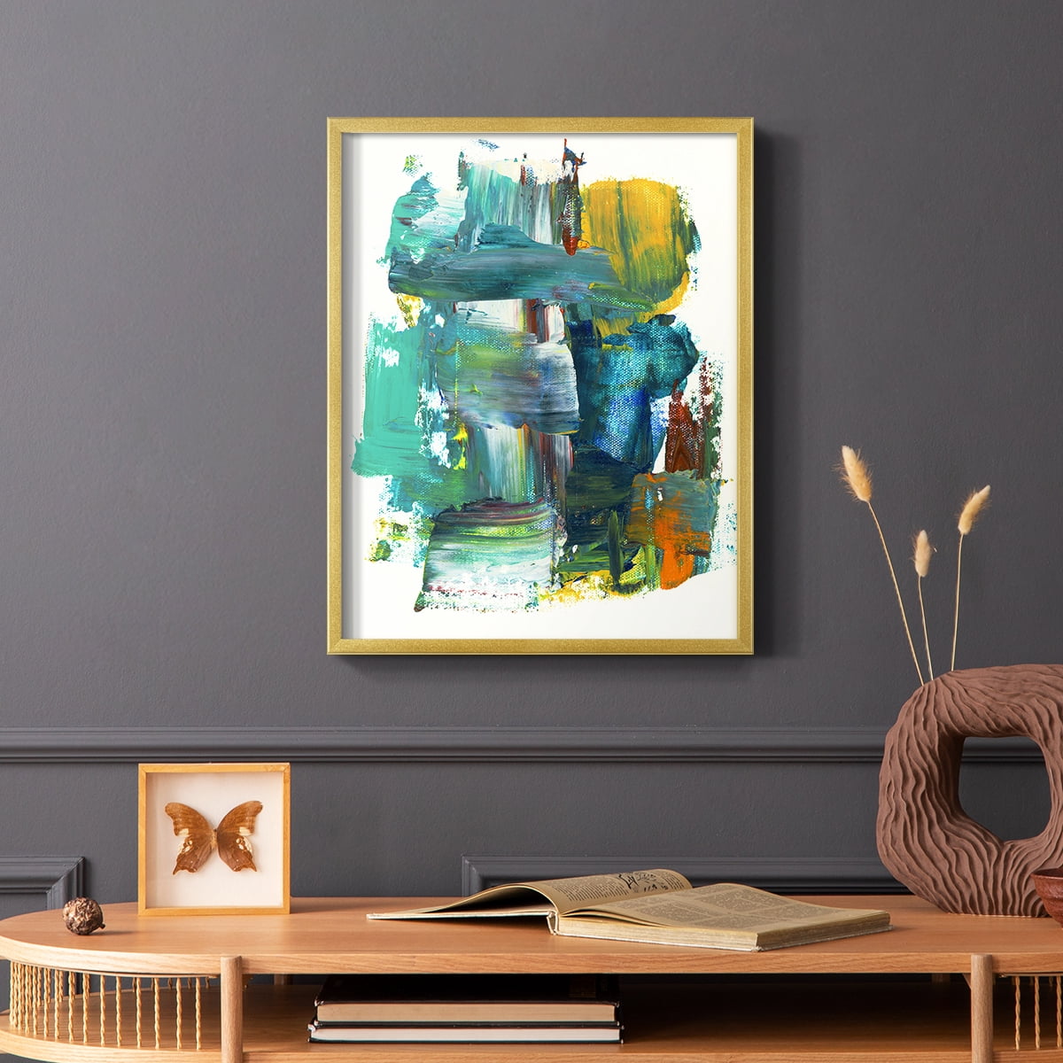 Abstract I in Paper Solid Wood 11 x 14 Framed Print