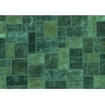 thumbnail image 1 of Ahgly Company Indoor Rectangle Abstract Turquoise Blue Modern Area Rugs, 3' x 5', 1 of 4
