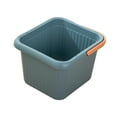 thumbnail image 1 of Lavabo de baño para pies, bañera de baño para pies, 23,5 cm de profundidad, lavabo duradero para SPA de pies, con asa, pedicura, bañera de para Azul, 1 of 8