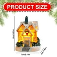 thumbnail image 3 of Christmas Decorations - Christmas Village Lighted Resin Houses - Indoor White Xmas Holiday Rustic Unique Decor for Home Table Room Farmhouse Decoration, 3 of 8