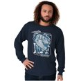 thumbnail image 4 of Dinosaur Skull Skeleton RexCavation Long Sleeve TShirt Men Women Brisco Brands S, 4 of 6