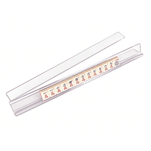 Mahjong Racks with Pushers – Clear Acrylic Tile Racks , Combo Set for Game Room, Family Gatherings, Travel & Community Centers(RL 1 PC)