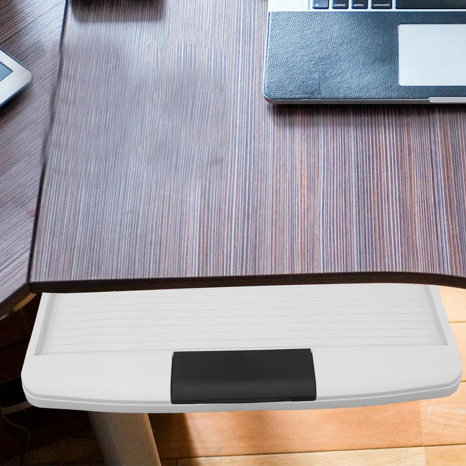 OFFIGAM White Slide Out Keyboard Tray with ABS Material, Office Desk Organizer for Enhanced Workspace Efficiency