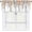 Orange Grey Leaf, variant on Fall Valances for Windows Watercolor Autumn Leaves Kitchen Valances Orange Grey Leaf Rod Pocket Short Window Curtain for Cafe Living Room Bedroom 54 x 18 Inches