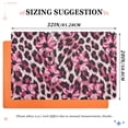 thumbnail image 6 of Yayeee Doormat for Inside 20"x32" Absorbent Low-Profile Washable Non-Slip Rubber Backed Entryway Rug, Pink Floral Leopard Pattern, 6 of 8