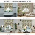 thumbnail image 3 of Sage Green Botanical Swag Valances for Windows 2 Pack, Kitchen Window Curtains 36 Inch Length, Spring Floral Summer Botanical Vintage Privacy Swag Curtains for Living Room/Bathroom 36"x36", 3 of 8