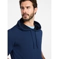 thumbnail image 4 of Athletic Works Men's and Big Men's Performance Coach Style Short Sleeve Hoodie Sweatshirt, Sizes XS-5XL, 4 of 5