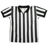 Crown Sporting Goods Mens Official Striped Referee/Umpire Jersey, XL