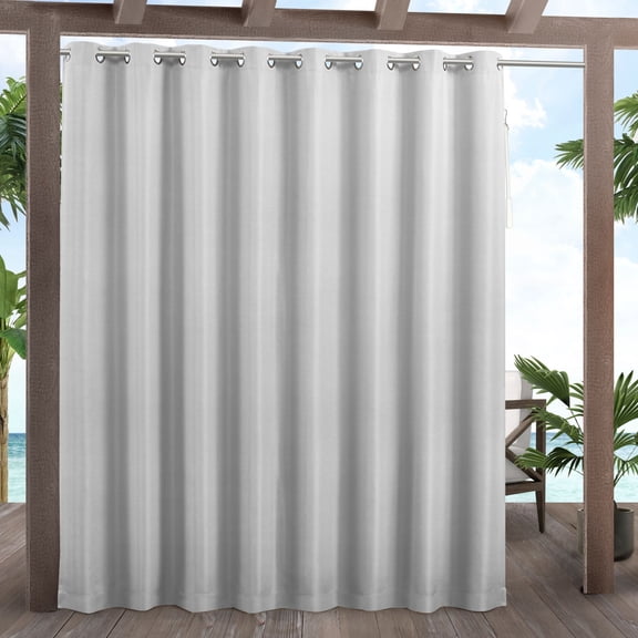 Exclusive Home Curtains Cabana Patio Indoor/Outdoor Light Filtering Grommet Top Curtain Panel Pair