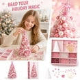thumbnail image 3 of Diy Beaded Christmas Tree Kit with Assorted Pink Pearls, Complete Craft Set for Holiday Table Decoration, 3 of 4
