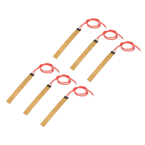 Heater Film Heating Plate, 24V 9W Polyimide Heat Pad, Adhesive PI Heater Elements Film 100mmx12mm, Pack of 6