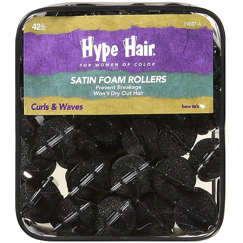 Scunci Hype Hair For Women of Color Satin Foam Rollers, 42 ea