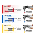 thumbnail image 3 of 1200 Terminales Conectores Crimpado Cable Alambre Eléctrico Malubero Malu2224, 3 of 4