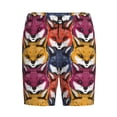 thumbnail image 3 of Picia Fox Face Pajama Shorts for Men, Men's Pajama Bottoms, Sleepwear,Short Pajama Pants-Medium, 3 of 9