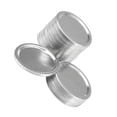 thumbnail image 1 of Cateissary 12 Uds tapas de tarros de boca ancha de tipo dividido tapas de almacenamiento anillos de silicona cubierta de sellado de repuesto Cocina y Comedor Cubierta plateada de 86MM Cateissary HA000161-04B, 1 of 6