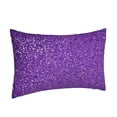 thumbnail image 2 of Bingfone Glitter Purple Standard Size Pillowcase, Long Staple Pure Cotton Envelope Closure Pillow Cover,14"X20", 2 of 9