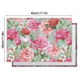 thumbnail image 5 of Wildflower and Rose Bloom Table Mats, Set of 6 Wrinkle Free Heat Resistant Flax Placemats with Butterfly Bee Pattern for Spring Summer Farmhouse Dining Decor, 5 of 5