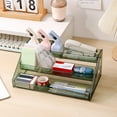 thumbnail image 4 of Premium Desktop Organizer with Multiple Compartments | Elegant PET Material Display Shelf for Office Supplies & Gadgets | Space-Saving Desk Organizer for Home & Workspace, 4 of 7