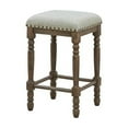 thumbnail image 5 of Carolina Classics Brittany Deluxe 26" Wood Stool in Walnut Brown (Set of 2), 5 of 6
