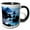 Black/White, variant on 3drose, South of Port Orford, Oregon Coast, 11oz Two-tone Yellow Mug