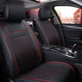 thumbnail image 3 of Funda para silla de coche, Protector decorativo Interior de cuero para automóvil, reemplazo de equipo de decoración automotriz cómodo Herramientas de reparación de automóviles negro rojo Speravity VI017126-03, 3 of 6