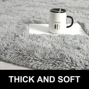 Lochas Soft Rug Indoor Modern Area Rugs for Living Room Bedroom Carpet Home Decor,4'x5.3',Gray