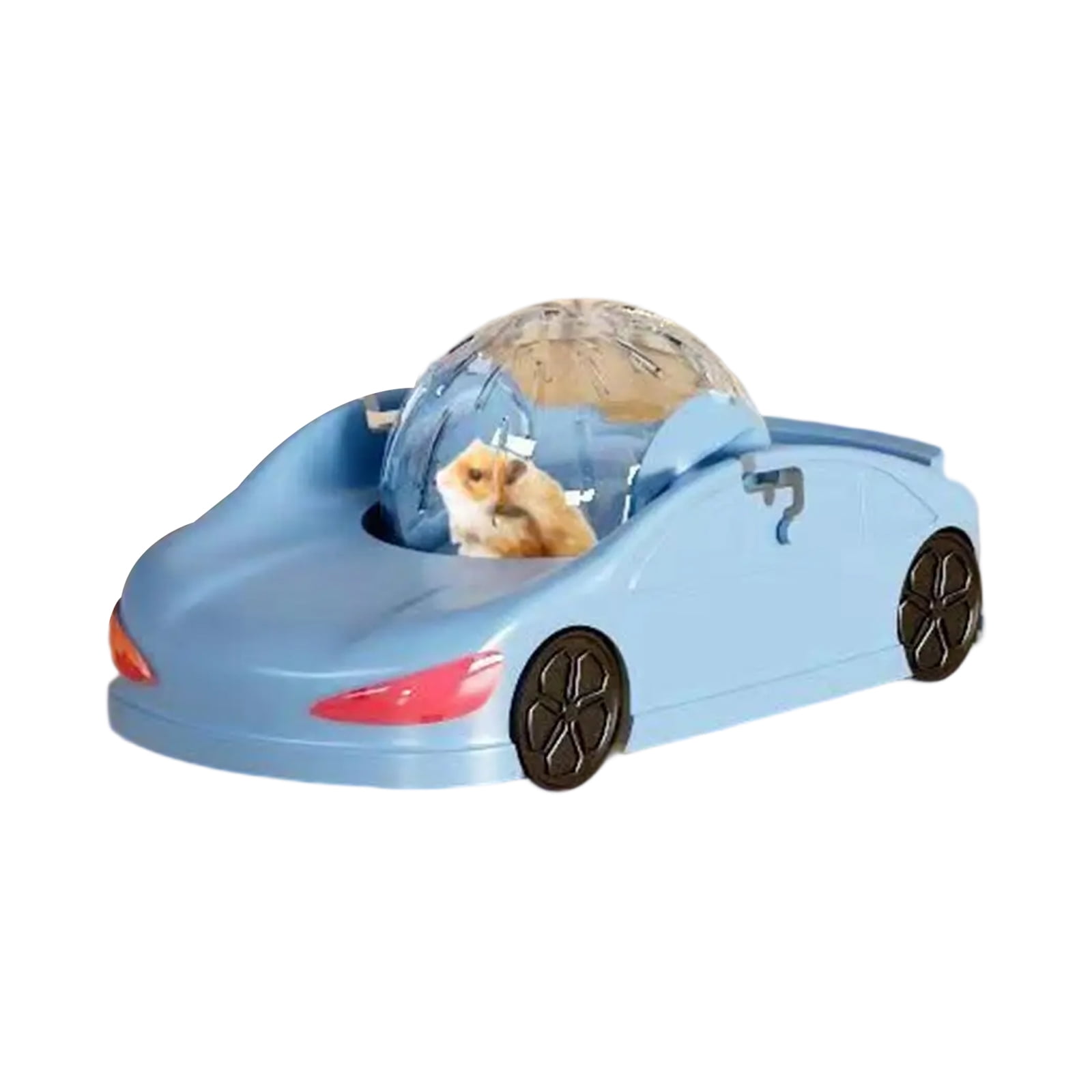 Hamster Activity Car Toy Exercise Fitness Wheel Clear Running Vehicle for Small Pet Hamsters Ferrets and