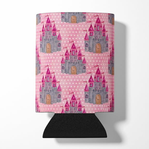 Watercolor Princess Castle Can or Bottle Hugger
