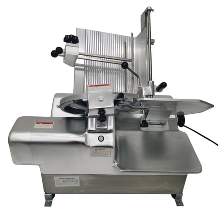 Electric Frozen Meat Slicer with 12" Blade 110V Countertop Commercial Frozen Lamb Slicer