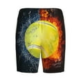 thumbnail image 7 of Daiia Tennis Ball In Fire And Water Mens Woven Stretch Pajama Short,Short Pajama Pants-X-Large, 7 of 7