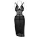 thumbnail image 2 of Vestido De Playa Sexy Vestido de tirantes para mujer Vestido sin mangas de punto sin mangas dividido Vestido ahuecado (Negro M) Cgtredaw Para estrenar, 2 of 6